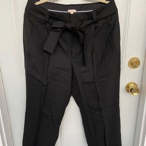 Waist Tie Black Trousers